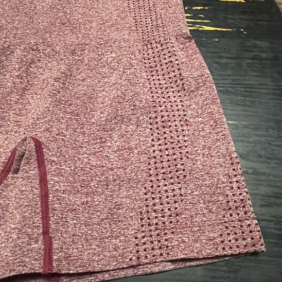 Women's Pink High-Waisted Shorts - Picture 3 of 3